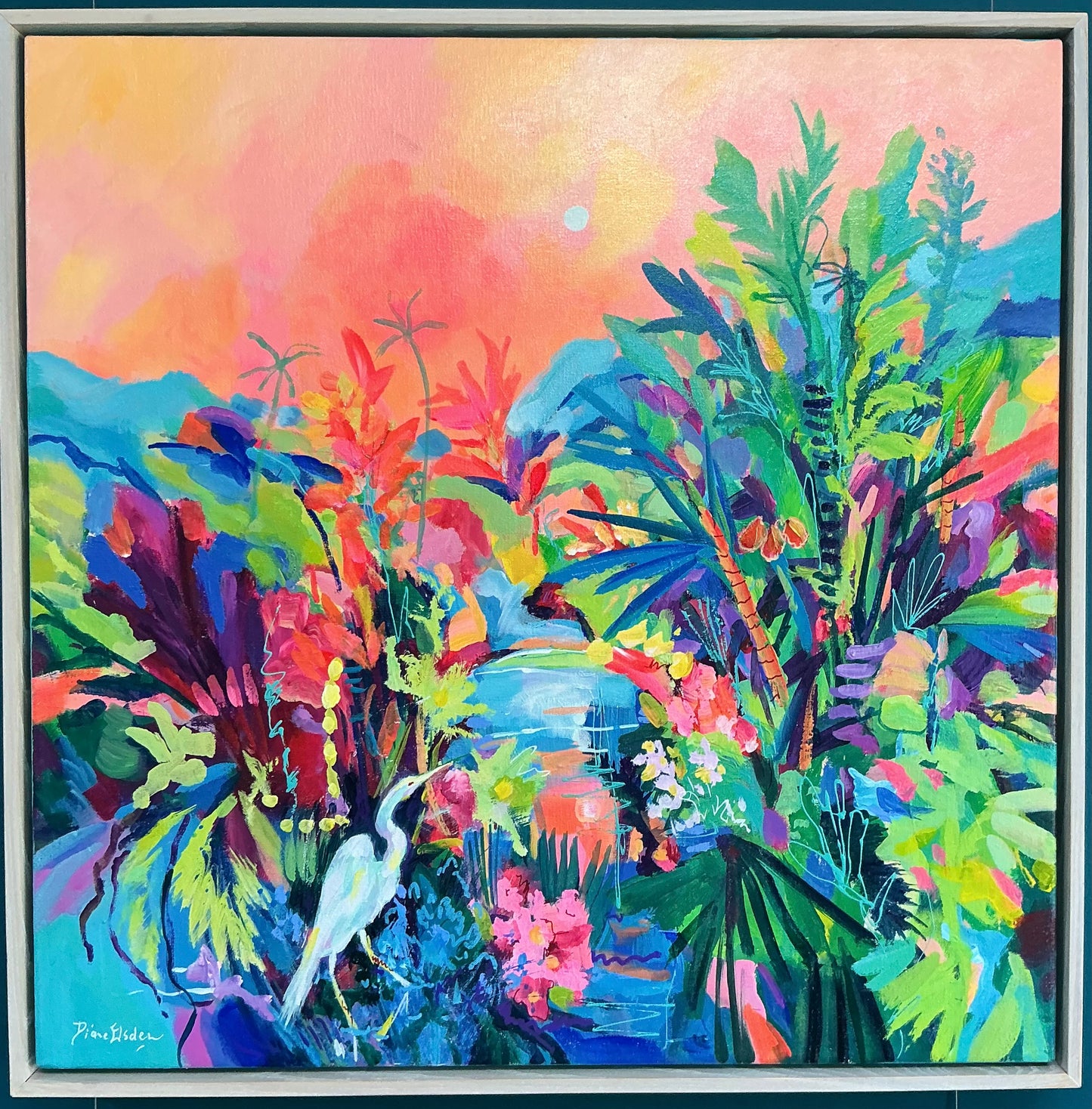 Tropical Lagoon, Sunset