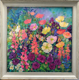 Poppies, Purple Ranunculas and Stocks