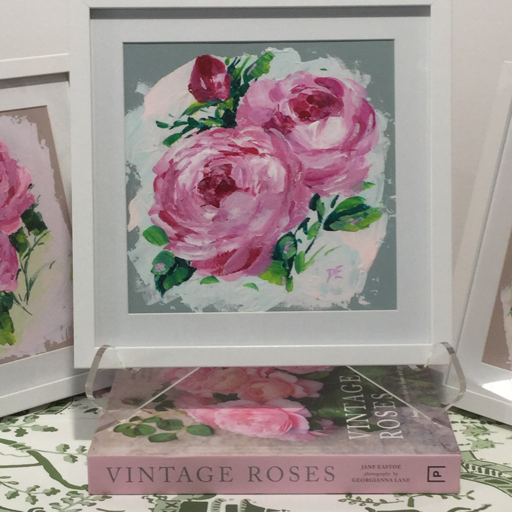 Fresco Roses #4 (25cm x 25cm)