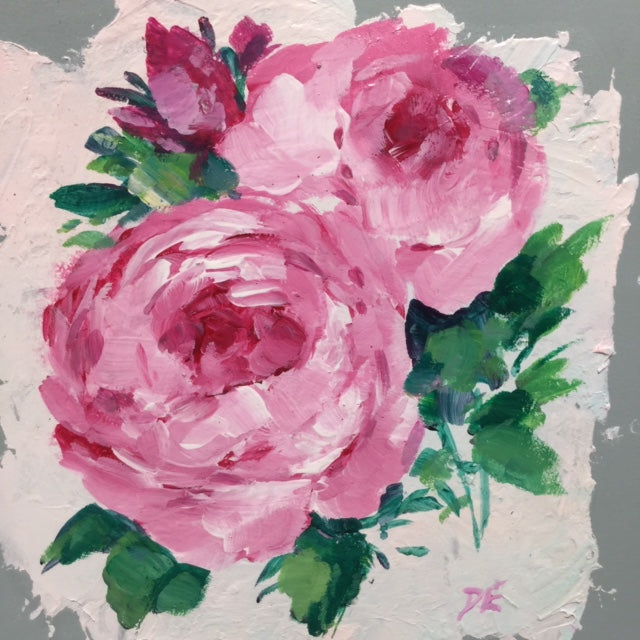 Fresco Roses #5 (25cm x 25cm)